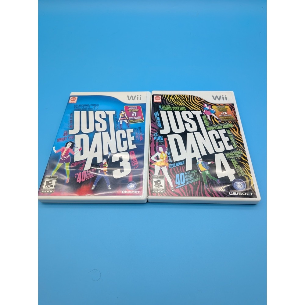 Nintendo Wii Just Dance 3 & 4 (2011, 2012) CIB